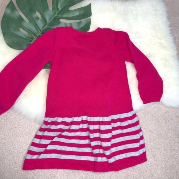 Gymboree 3T Pink Dog Striped Dress - Picture 2 of 7